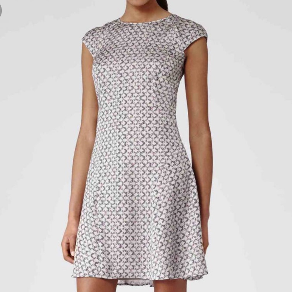NWT!!Reiss Scala print chain dress us size 2